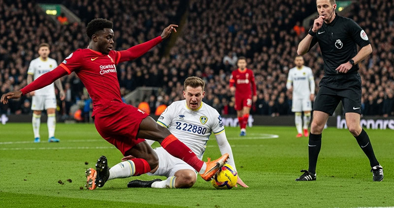 Ливерпуль упустил двухочковое преимущество в матче с Лидсом: пенальти Конате вызвал волну критики