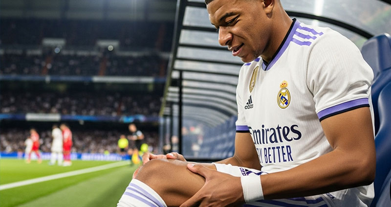 Мбаппе не сыграет в дерби с Атлетико из-за проблем с коленом