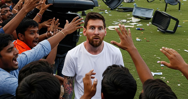 Индийское турне Месси началось с хаоса: массовый забег на поле, сорванная сцена и расследование