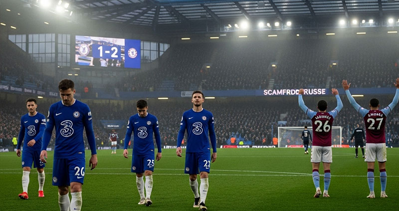 Челси снова потерял победу: час доминировали — уступили Астон Вилле из-за банальных ошибок