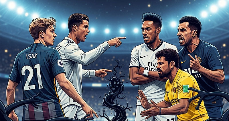 Истории ссор звезд с клубами: Исак, Роналду, Обамеянг, Коста, Тевес — итоги конфликтов