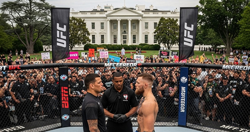 Макгрегор белый дом ufc 