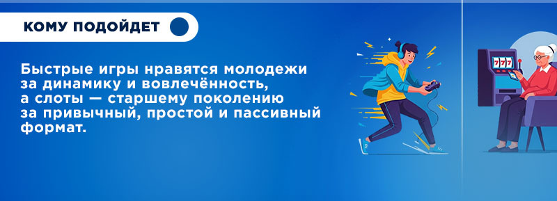 Быстрые игры для кого