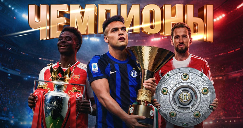 Марафон досрочно рассчитал ставки на чемпионство Баварии, Арсенала и Интера