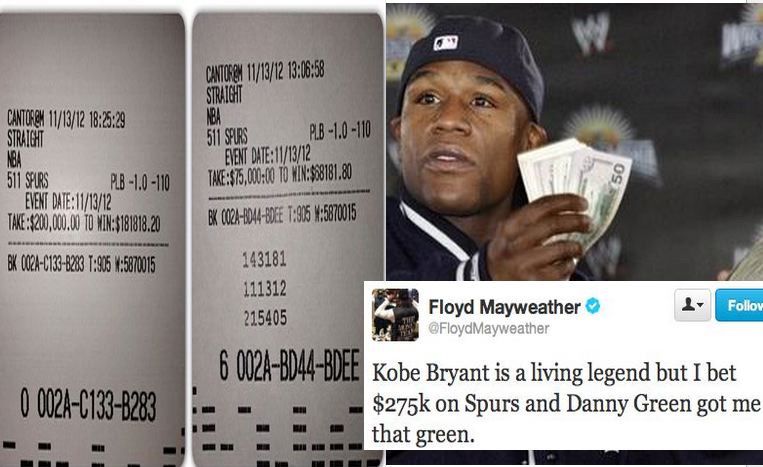 SPURS Floyd Mayweather Bets on Spurs Lakers1