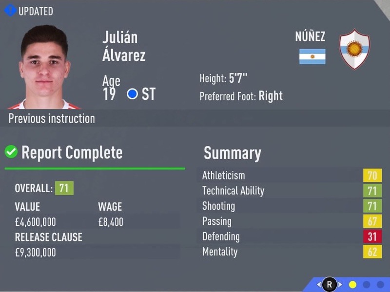 Julian Alvarez FIFA20