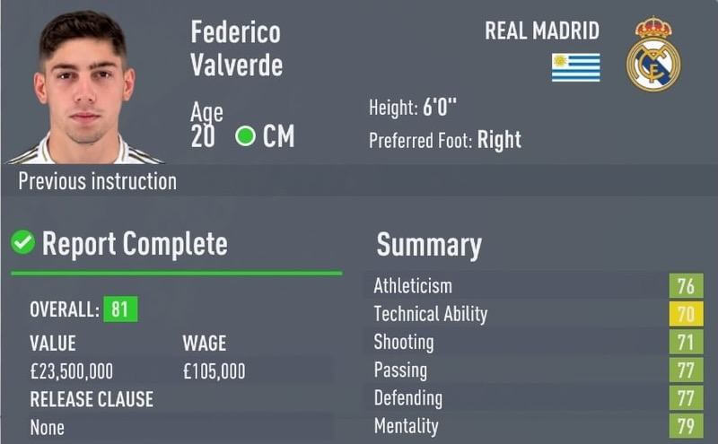 Valverde FIFA20