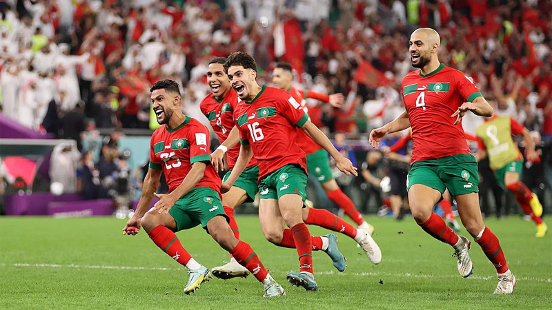 Радость сборной Марокко