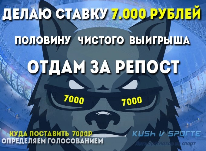 Delayu stavku 7.000 rublej